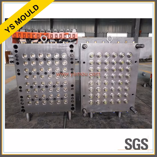 OEM 48 キャビティスレッド 28 ミリメートルホットランナープラスチック射出ボトルキャップ金型
